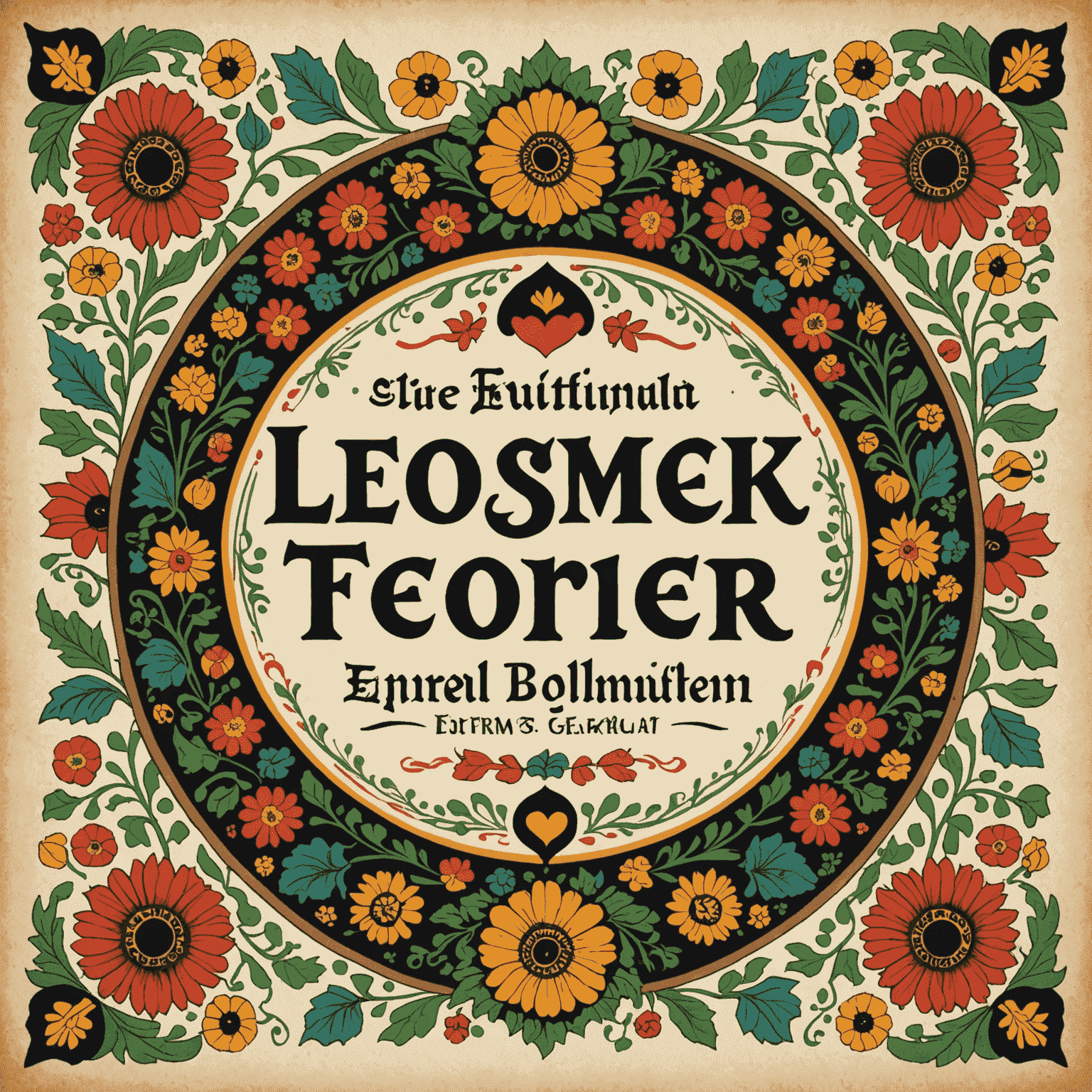 afrsrinag Logo featuring traditional German folk art motifs